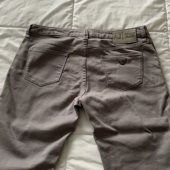 ARMANI JEANS Grey & Silver Studded Skinny Jeans - Picture 2 of 6